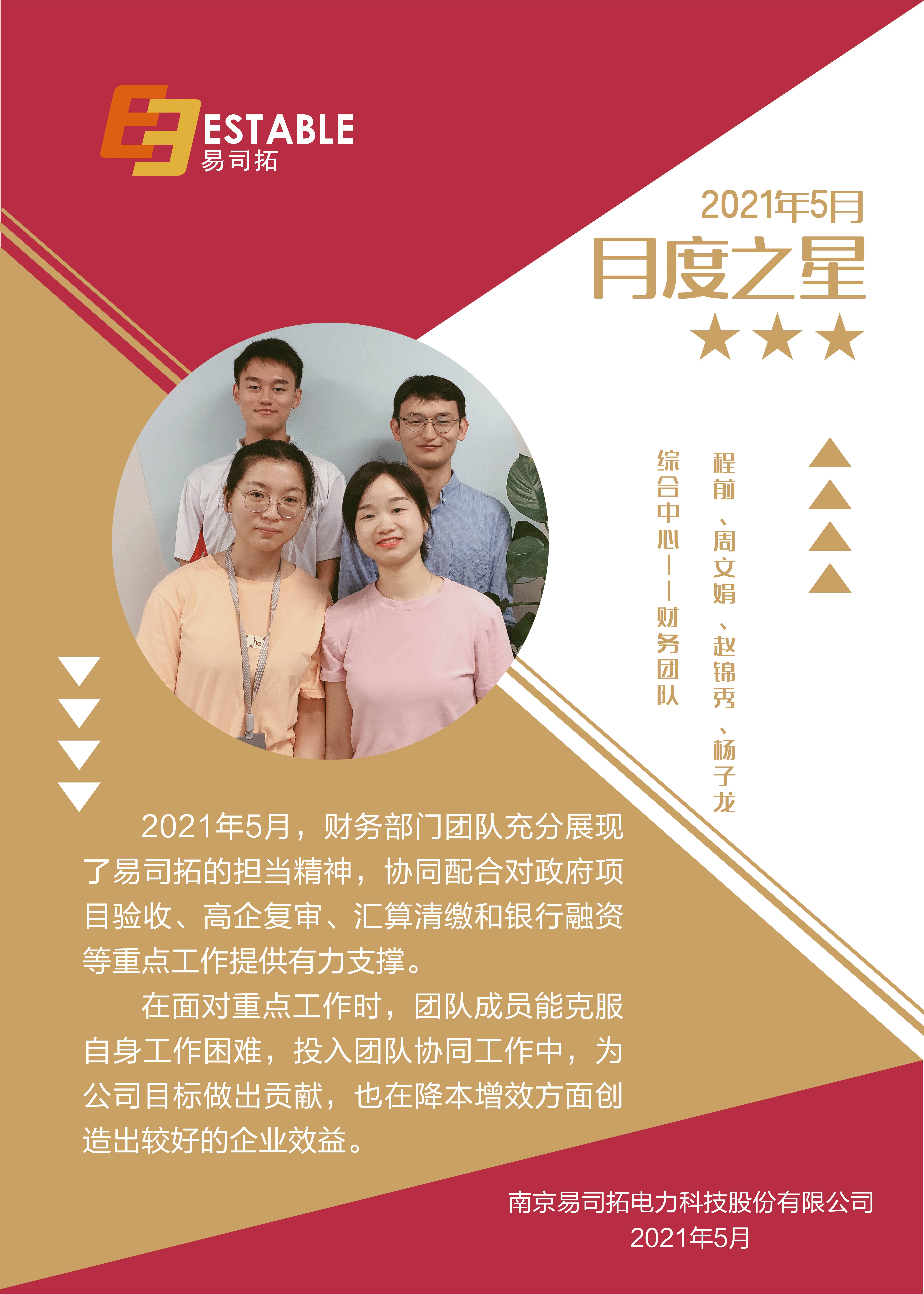 月度之星 |团队协作 配合无间